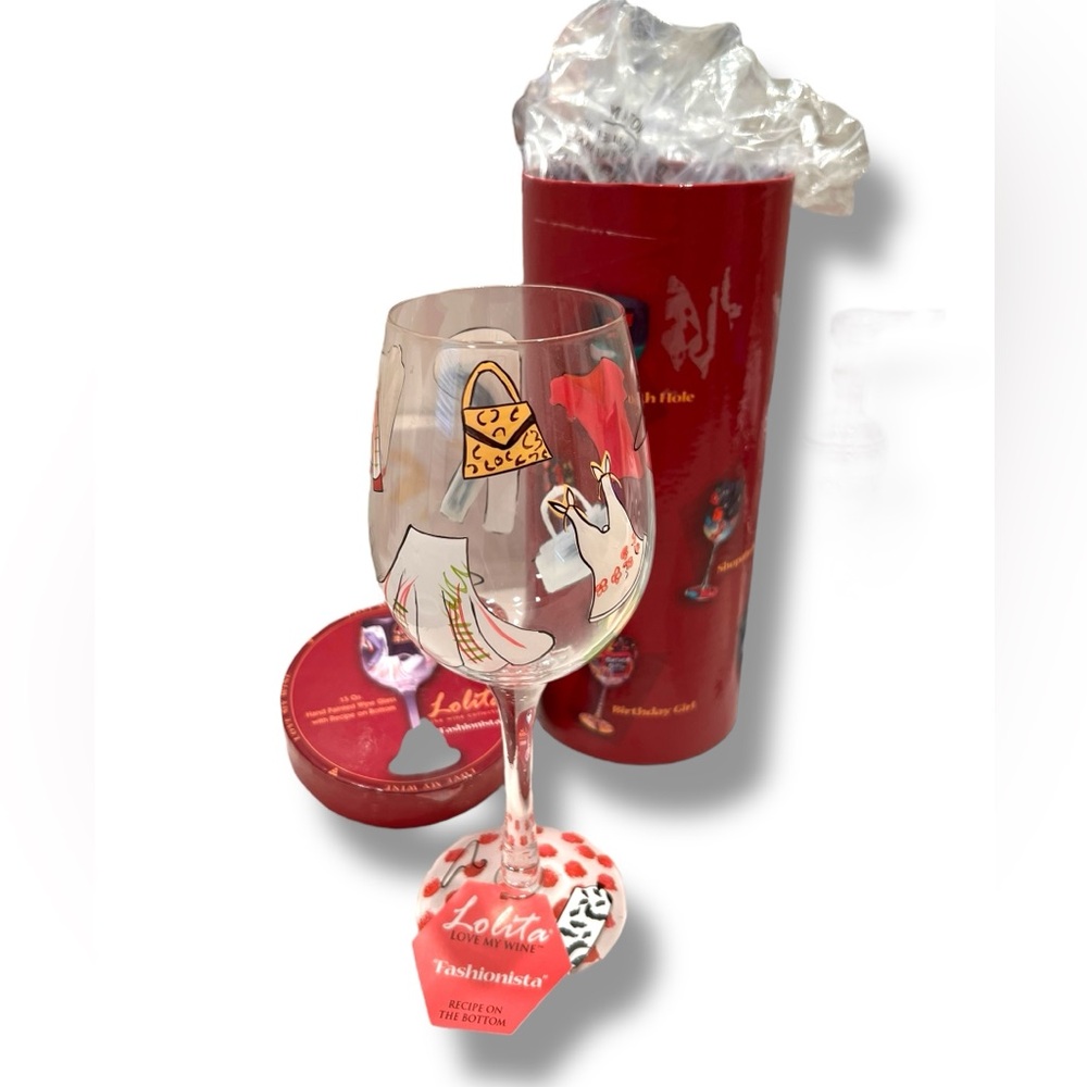 Lolita fashionista clothing fashion glass wine goblet champagne NEW!!